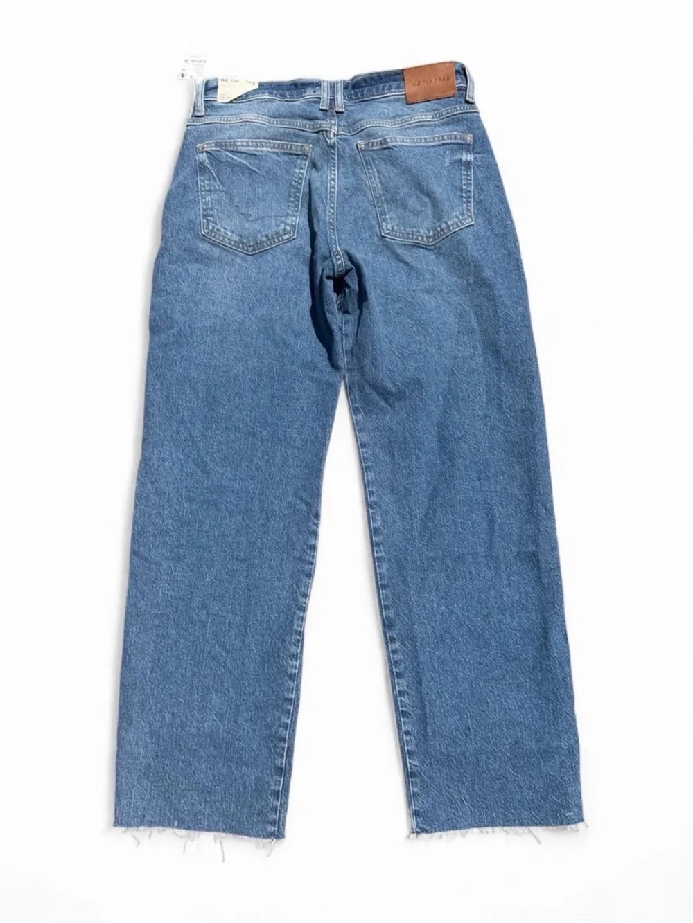 We the Free Curvy Risk Taker Straight Leg Jeans NWT Size 28 Light Wash